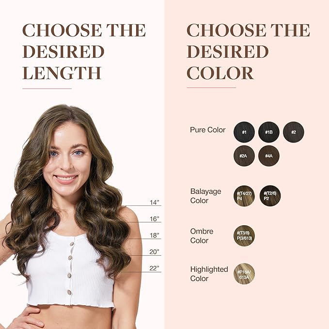 GOO GOO Clip in Hair Extensions Real Human Hair, Remy Human Hair Extensions Clip ins for Women, Natural Human Hair, 22inch 110g 7Pcs, 2C/4E/6C Brown Sugar Swirl Highlights