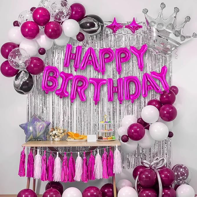 Happy Birthday Balloons Banner, Foil Balloon Personalized Name Letters Balloons - Image 4