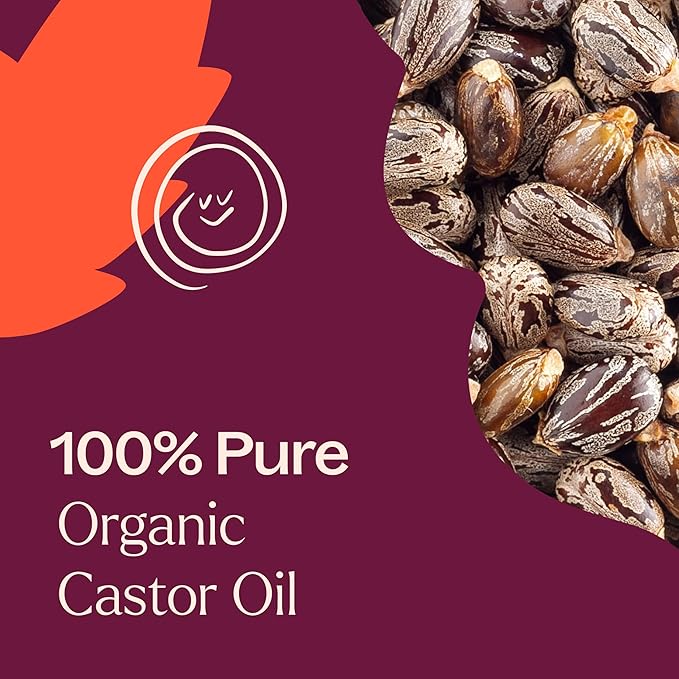 Plant Therapy Castor Oil USDA Organic Cold Pressed 100% Pure Hexane Free 16 oz Conditioning & Healing, For Dry Skin, Hair Growth, Eyelashes