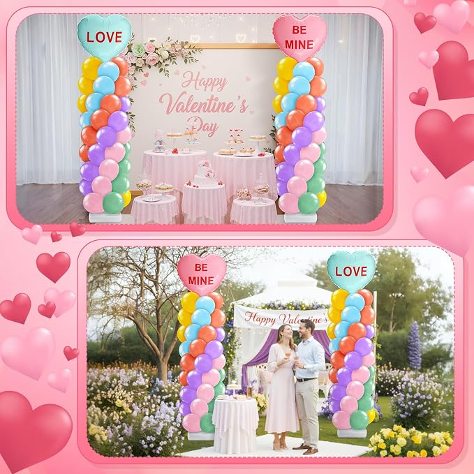 Kasyat 2 Set Valentines Day Balloon Column Stand Kit - Image 6