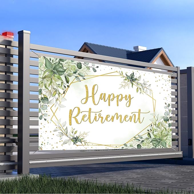 Mocsicka Happy Retirement Backdrop - Image 4