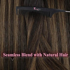 YoungSee Tape in Extensions Human Hair Brown Balayage Tape in Hair Extensions Human Hair Dark Brown Ombre Ash Browns Tapes-in Extension Real Hair 18 Inch Hair Extension Tape-in for Women 20pcs 50g