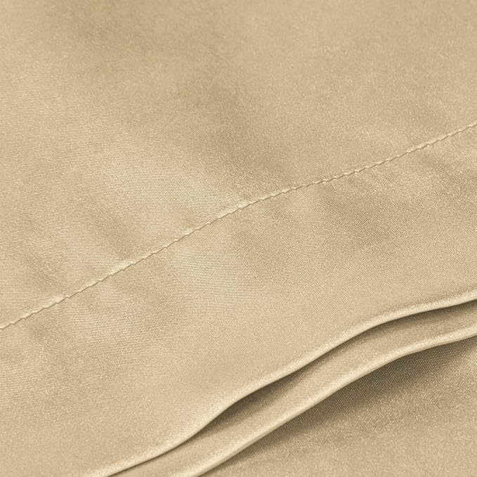 BEDELITE Satin Body Pillow Cover, Super Soft and Cooling Body Pillow Pillowcase for Hair and Skin, Breathable Silky Full Long Pillowcase Cover(20"x54", Champagne)