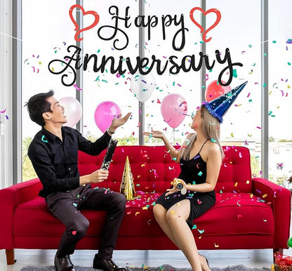Pre-Strung Happy Anniversary Banner - Image 4