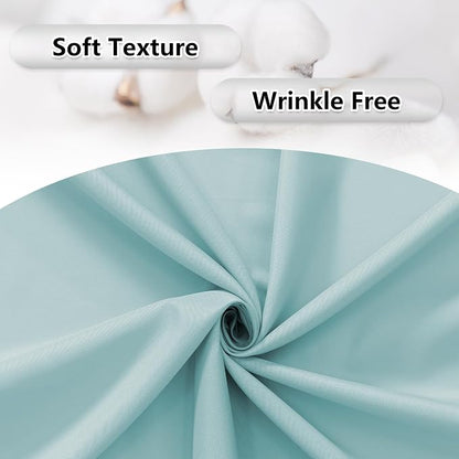 Light Green Backdrop for Parties Wedding Cyan Backdrop Curtains Rod Pocket - Image 4