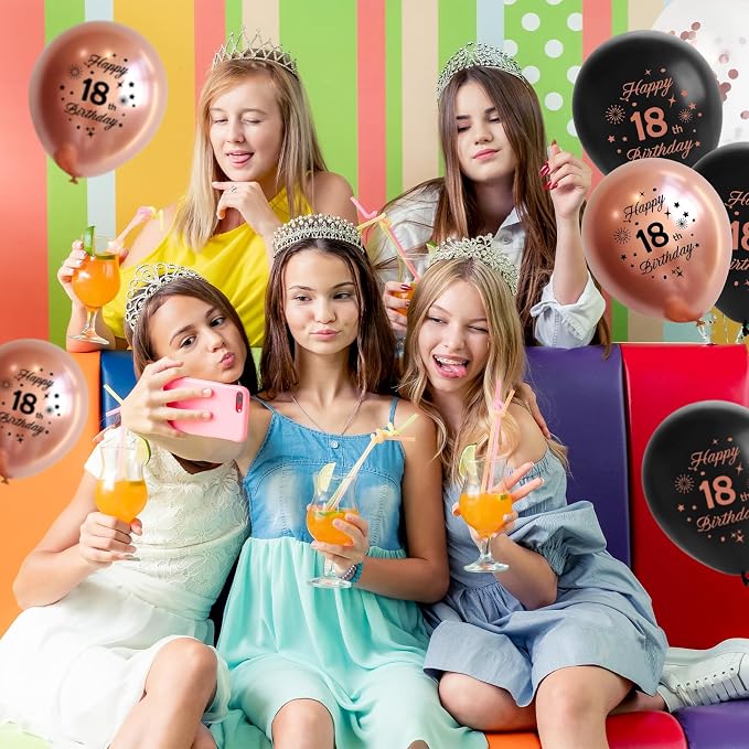 Rose Gold 13th Birthday Balloons - Image 7