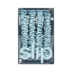 slip Skinny Scrunchies: Anti-Crease, Anti-Breakage Slipsilk™ Design Protects Delicate Hair | Includes 4 Pure Silk Scrunchies: Sky Blue