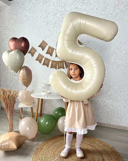 Cream 5 Balloon - Image 2