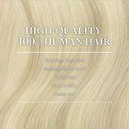 GOO GOO Clip in Hair Extensions Real Human Hair, Remy Human Hair Extensions Clip ins for Women, Natural Human Hair, 24inch 150g 9Pcs, #17A/60A Ash Blonde Highlighted Platinum Blonde