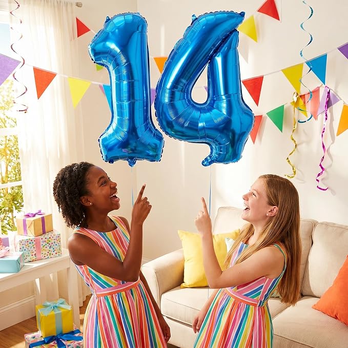 YPSelected 32 Inch Large Foil Helium Number Balloon Birthday Wedding Party 0-9 - Image 2