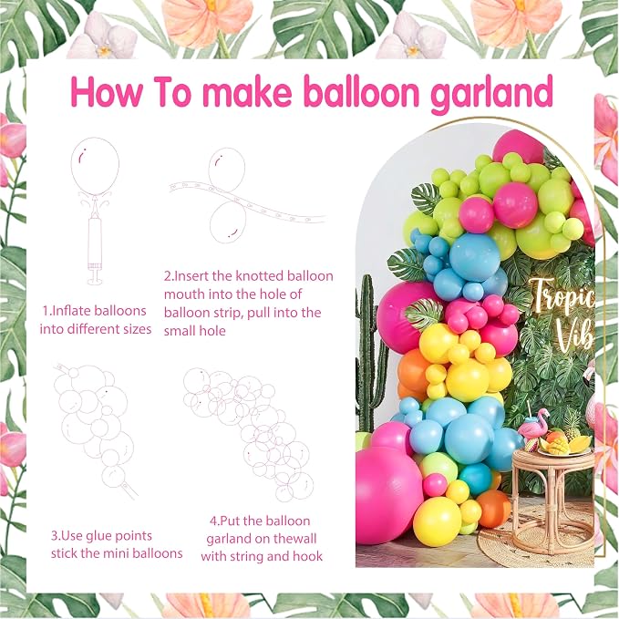 130Pcs Balloon Arch Kit, Latex Balloons Garland - Image 8