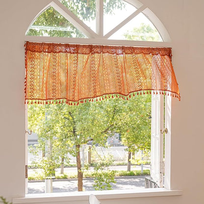 Sutuo Home Boho Valance Short Curtains - Image 3