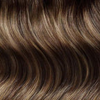 Luxy 100% Remy Human Hair – Halo Clip-In Hair Extensions –Natural Looking Volume & Length - One-Piece - Easy 5-Min Application 180 grams 20" Dimensional Rooted Sunkissed Brown