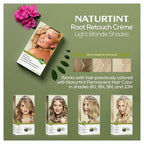 Naturtint Light Blonde Root Retouch Crème Permanent Hair Color - Ammonia Free, Conceal Grays, No Artificial Scent, 1.52 Fl Oz