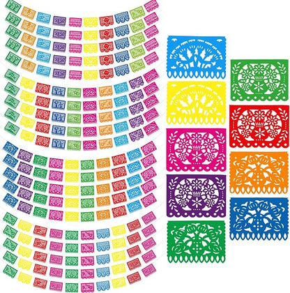Boao 20 Packs 300 ft Mexican Party Decorations Fiesta Banner Plastic Papel by Boao