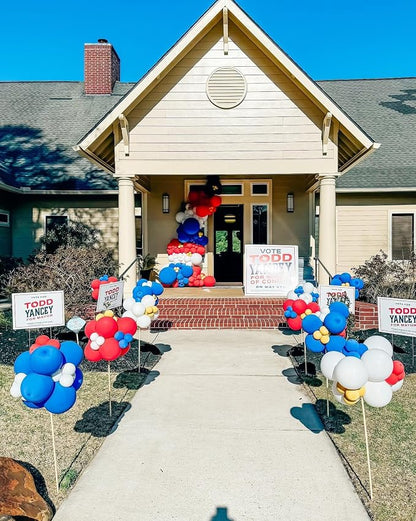 Red White and Blue Balloons Arch Kit 124pcs different sizes | - Image 6