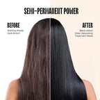 Overtone Semi Permanent Hair Color Conditioner, Black Velvet, 8 oz, Nourishing, Damage-Free, Color Depositing Mask for All Hair Types with Shea Butter & Coconut Oil, Vegan & Cruelty-Free
