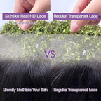 Lemoda SKINLIKE Real HD 13x6 Full Lace Frontal Wig 210% Straight 15A 13x6 Full Lace Frontal Human Hair Wigs 30Inch Invisible Knots 0.10mm Frayed Ends Lace Natural Hairline Thick Soft Ends Wig