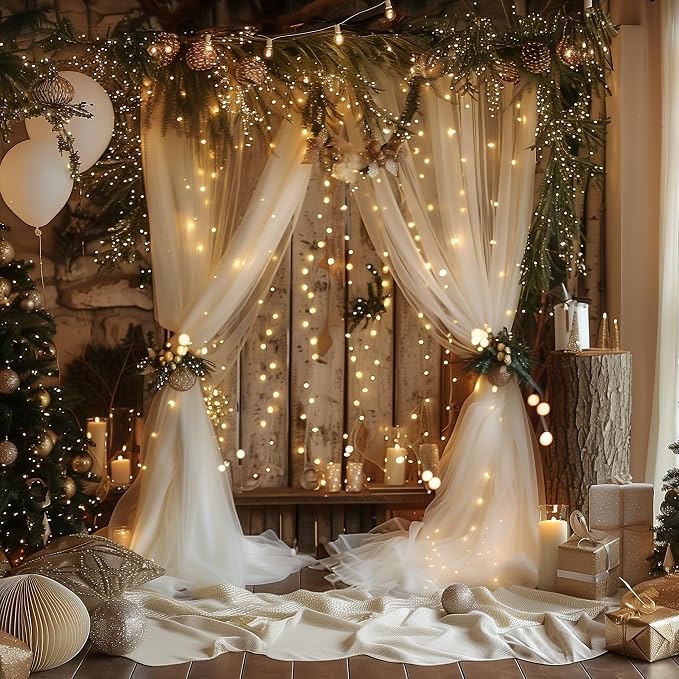 Fomcet Tulle Backdrop Curtains - Image 7