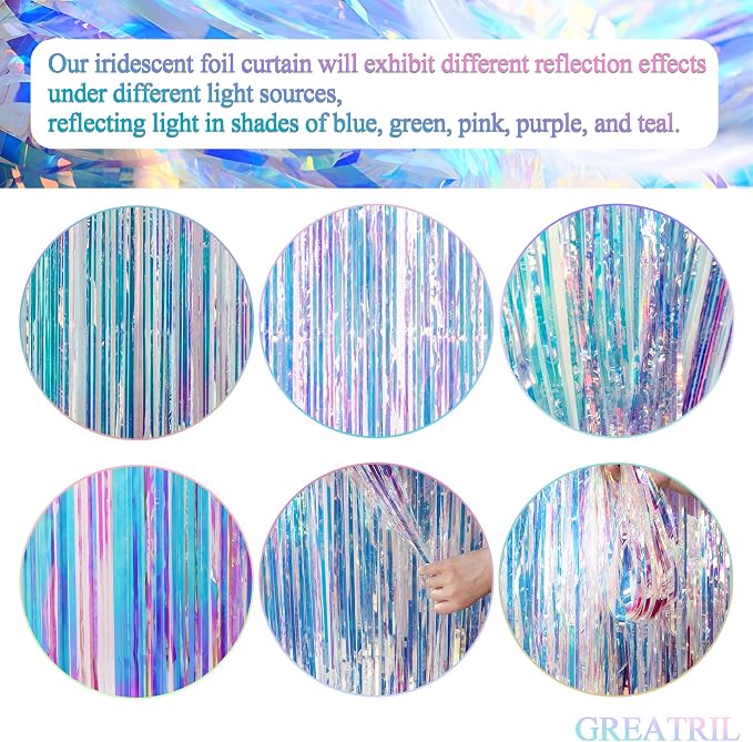 Iridescent Party Streamers Backdrop - Image 6