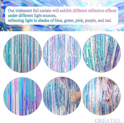 Iridescent Party Streamers Backdrop - Image 6