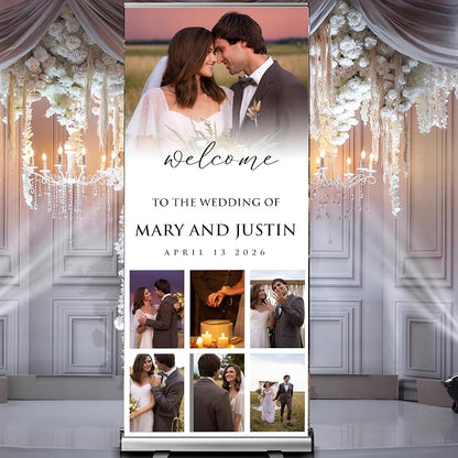 Custom Banner for Weddings READY IN 24HRS Choose your Design Retractable Banner - Image 6