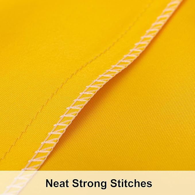 NTBAY 2 Pack Satin Queen Pillowcases for Hair and Skin, Luxurious and Silky Pillow Cases with Envelope Closure, 20x30 Inches, Yellow