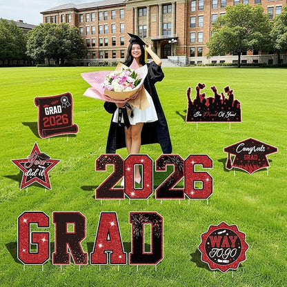 Graduation Yard Signs Class of 2026 Decorations, 2026 Sign - Image 3