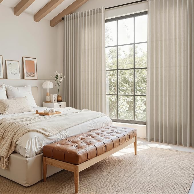 Cobblestone Linen 112 Inch Curtains - Image 7