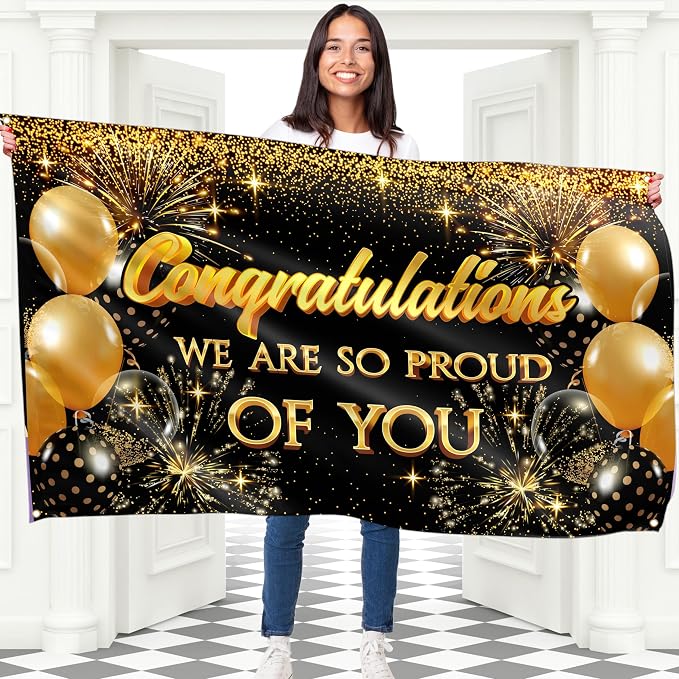 Congratulations Banner for Prom by Bravita