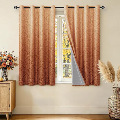 DWCN 100% Blackout Curtains for Bedroom by DWCN