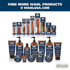 Wahl Beard, Mustache, & Hair Pocket Comb for Men's Grooming - Handcrafted & Hand Cut with Cellulose Acetate - Smooth, Rounded Tapered Teeth - Model 3324