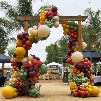 Safari Balloons, Burnt Orange Terracotta Mustard Yellow Burgundy Sage Green - Image 6