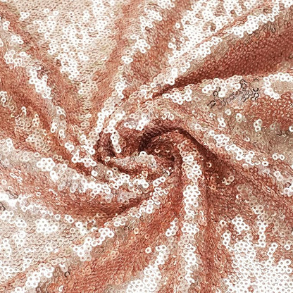 Eternal Beauty Rose Gold 3mm Sequin Backdrop 8x8 Ft - Image 9