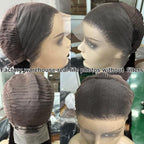 Lemoda Full 13x4 Body Wave Lace Frontal Virgin Human Hair Wigs Top 15A HD Transparent Lace Frontal Wig 210% Density Unprocessed Human Hair Wigs Pre Plucked Natural Hairline 22Inch