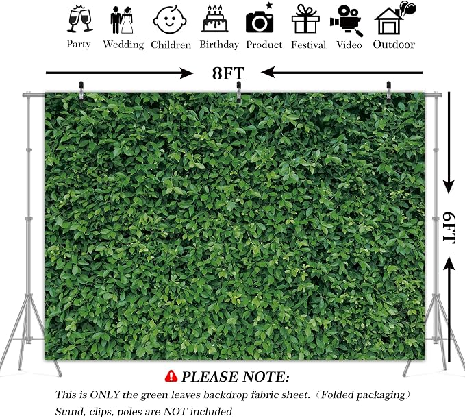 Green Leaves Backdrop - Image 3