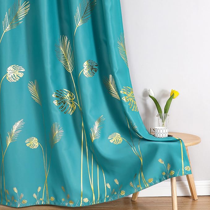 Teal Blackout Curtains 63 Inches Long - Image 7