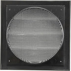 Repa Market 6 Inch Black Dryer Vent Hood/Duct Cover for Walls or Ducting/ABS Plastic Grille with Flaps & Insect Screen/Exhaust and Dryer Vent Covers for Indoor & Outdoor Use