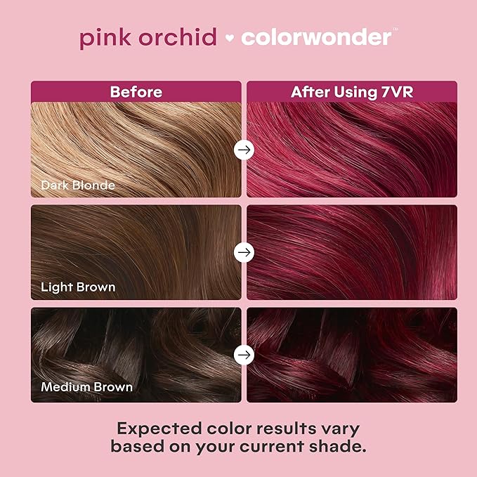 Madison Reed colorwonder Demi-Permanent Hair Color, Effortless At-Home Hair Dye, Ammonia-Free, Cruelty-Free, Pink Orchid (7VR Pink Orchid), Pack of 1