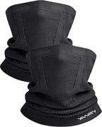 Winter Neck Warmer Gaiter Ski Face Mask, Breathable Fleece Balaclava Windproof Cold Weather Scarf