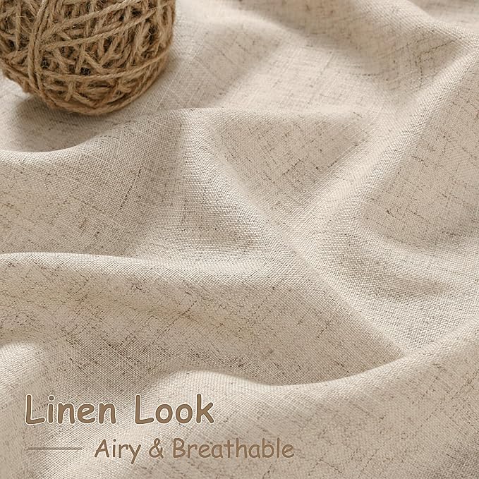 Grey Flax Linen Curtains 72 Inches Long - Image 4