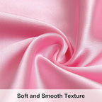 NTBAY 12 Pack Satin Queen Pillowcases for Hair and Skin, Luxurious and Silky Pillow Cases with Envelope Closure, 20 x 30 Inches, Pink