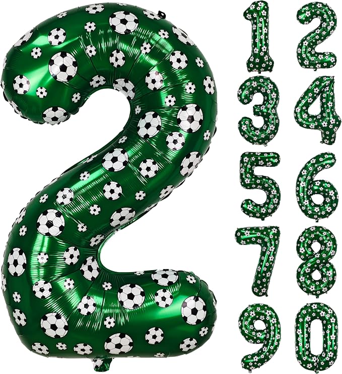 40 Inch Soccer Number 2 Balloons Large Foil Balloon Number 2 Birthday Deco | by Exquisitehighqualitypartydecorationstomeetyoureveryneed%EF%BC%81