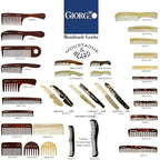Giorgio G45 Tortoiseshell Detangling Wide Tooth Shower Comb, Easy Use for Thick Curly Wavy Hair. Long Detangler Comb For Wet and Dry Hair. Handmade, Saw-Cut, Hand Polished