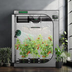VIVOSUN G425 48"x24"x60" Grow Tent, 4x2 FT Advanced Gray Grow Tent with 19mm Poles, Observation Window and Floor Tray for Hydroponic Plants for VS2000