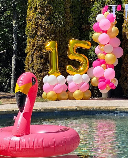 Gold 13 Balloon - Image 2