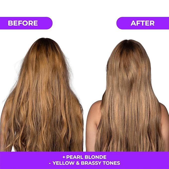 Naissant Set Purple Shampoo & Toning Mask | Eliminates Brassiness | Neutralizes Yellow & Orange Tones | Paraben, Ammonia & Sulfate Free | Pro-Vitamin B5, Olive Oil & Honey (Pearl Blonde) 10.1 Fl Oz