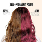 oVertone Color Depositing Conditioner - 8 oz Semi Permanent Hair Color with Shea Butter & Coconut Oil - Vegan, Cruelty-Free - Extreme Magenta