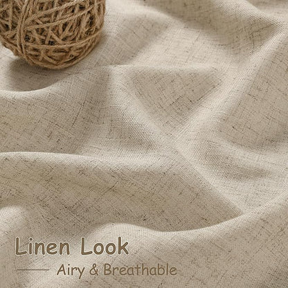 Taupe Burlywood Linen 144 Inch Curtains - Image 4