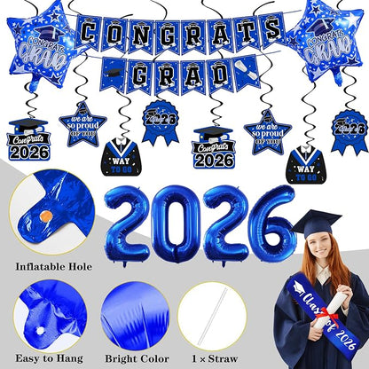 Blue Graduation Decorations 2026 Class of 2026 Decorations - Image 5